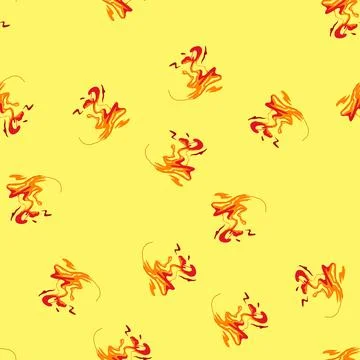 Seamless pattern hot liquid lava cartoon vector Stock Illustration