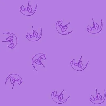 Seamless pattern hot melted circle cartoon vector Stock Illustration