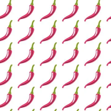 Seamless pattern hot peppers Stockillustratie