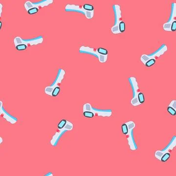Seamless pattern hot thermometer cartoon vector 스톡 일러스트