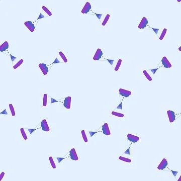 Seamless pattern hourglass sand timer kids cartoon vector Stock Illustration