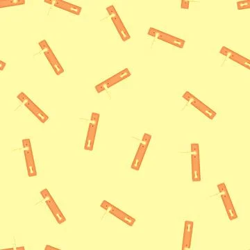 Seamless pattern house door handle cartoon vector Illustration