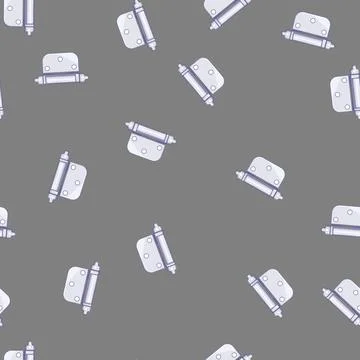 Seamless pattern house door hinge cartoon vector Illustration