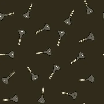 Seamless pattern house key cartoon vector Stock Illustration