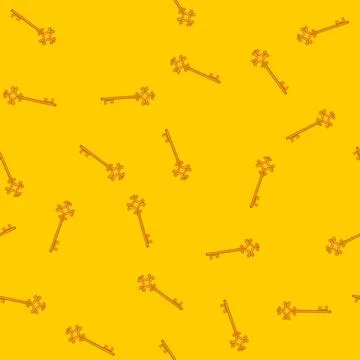 Seamless pattern house key vintage cartoon vector Stock Illustration