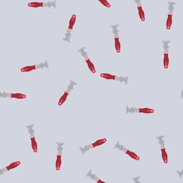 Seamless pattern house paint scraper cartoon vector Illustrazione stock