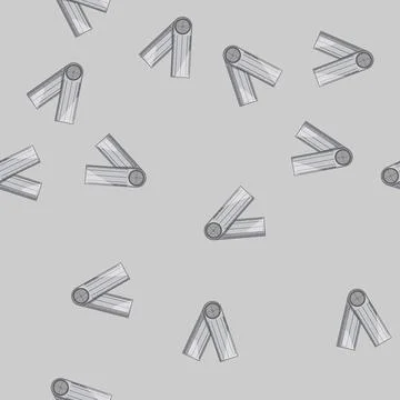 Seamless pattern house ruler builder cartoon vector イラスト素材