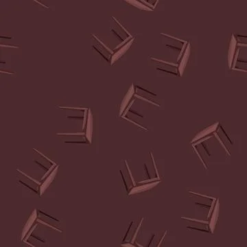 Seamless pattern house table dining cartoon vector Stockillustratie