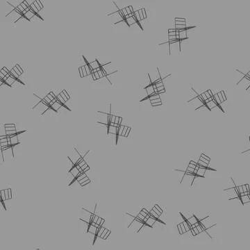 Seamless pattern household clothes drying rack cartoon vector Stock Illustration