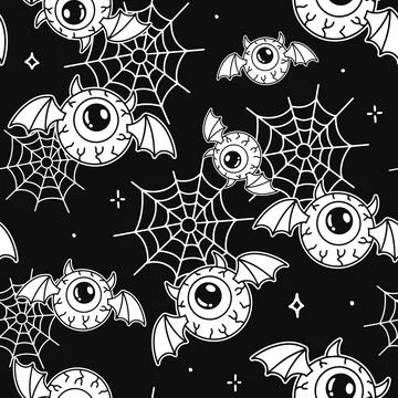 Seamless pattern with human eyeballs Stock Illustration