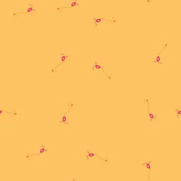 Seamless pattern human neurons cartoon vector Stock Illustration
