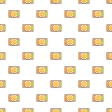 Seamless pattern of hummus dip with crudites Stock Illustration