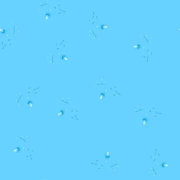 Seamless pattern hydration water drops cartoon vector イラスト素材