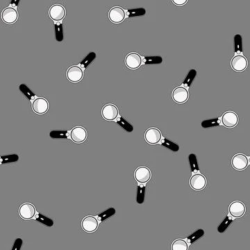 Seamless pattern hydrology reading magnifier cartoon vector Illustrazione stock