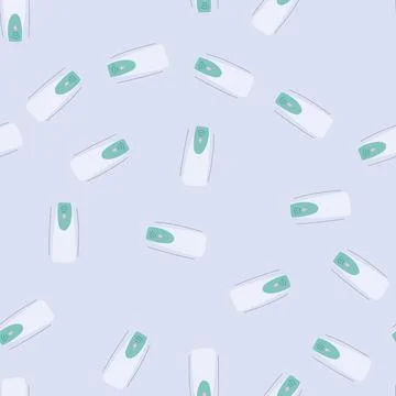 Seamless pattern hygiene wall soap dispenser cartoon vector Stock Illustration