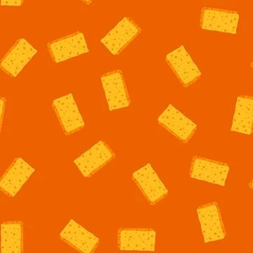 Seamless pattern hygiene yellow sponge cartoon vector 库存插图