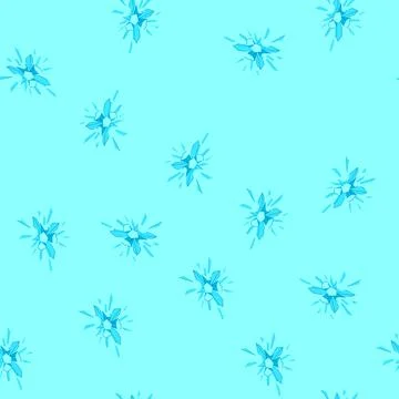 Seamless pattern ice blast exploding with sharp cold crystal shards Illustration