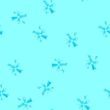 Seamless pattern ice blast spreading energy and freezing crystals Stock Illustration