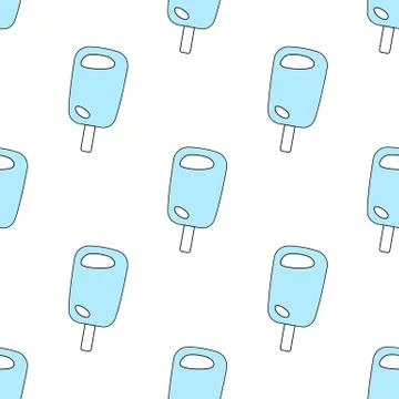 Seamless pattern with ice cream Stock-Illustration