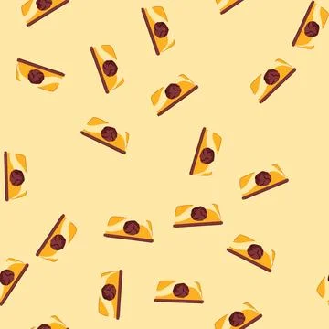 Seamless pattern ice cream pint container with chocolate flavor concept Illustrazione stock