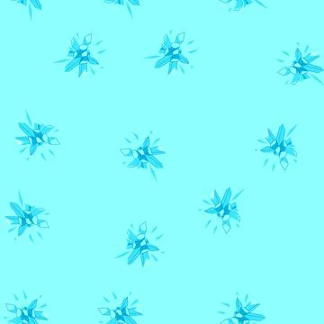 Seamless pattern ice crystal blast shattering with geometric abstract shapes 库存插图