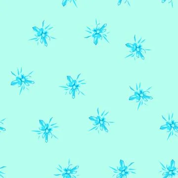 Seamless pattern ice crystal blast effect vector design イラスト素材