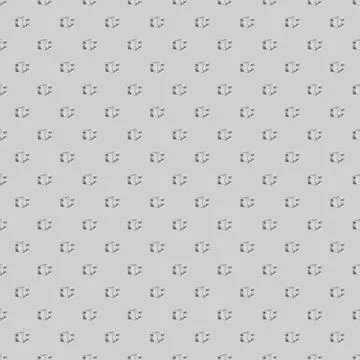 Seamless pattern of ice cubes on a gray background Foto stock