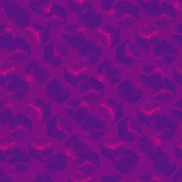 Seamless pattern with ice cubes. Stylized watercolor illustration. Illustrazione stock