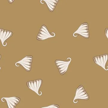 Seamless pattern ice meringue cartoon vector Stock Illustration