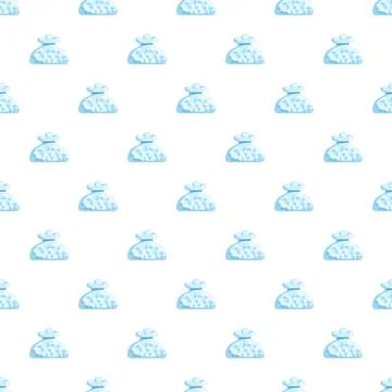 Seamless pattern with ice packs for cooling injuries Stock Illustration