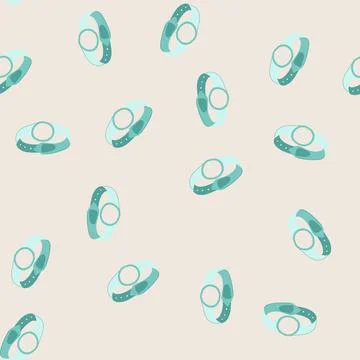 Seamless pattern identification medical bracelet cartoon vector 库存插图