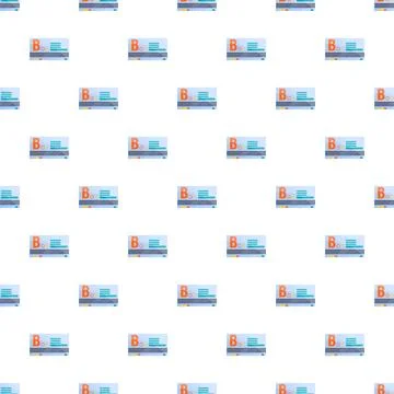 Seamless pattern of identity cards or personal documents Stock Illustration