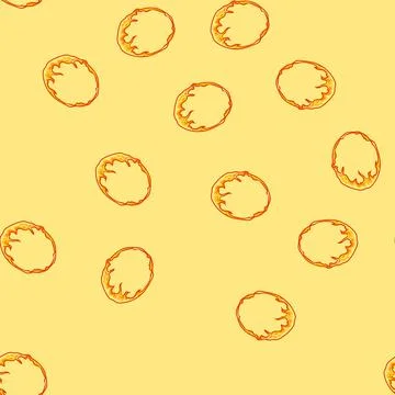 Seamless pattern ignition circle fire cartoon vector 库存插图