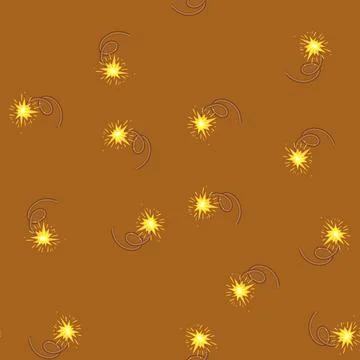 Seamless pattern ignition dynamite fuse cartoon vector 库存插图