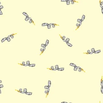 Seamless pattern ignition rocket fire trail cartoon vector Stock Illustration