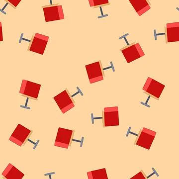 Seamless pattern ignition tnt bomb cartoon vector Stock Illustration
