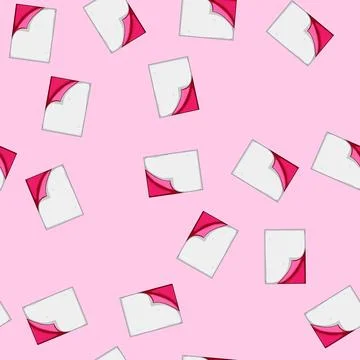 Seamless pattern illusion flip effect cartoon vector Stockillustratie
