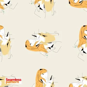 Seamless pattern Stock Illustration