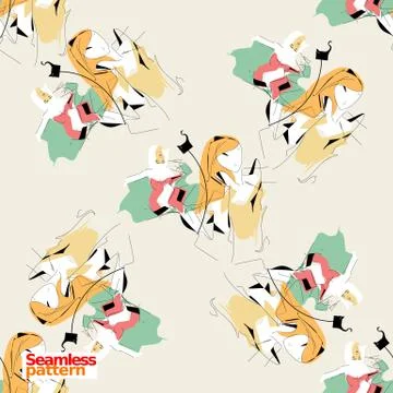 Seamless pattern Stock-Illustration