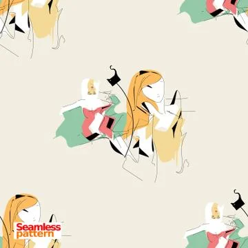 Seamless pattern Stock Illustration