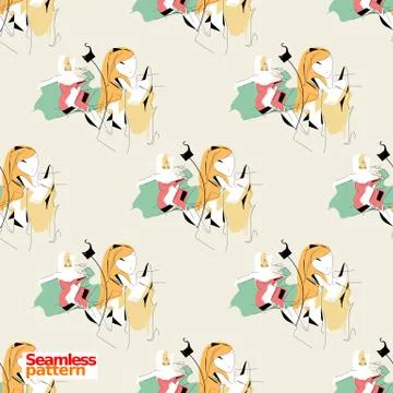 Seamless pattern Stock Illustration