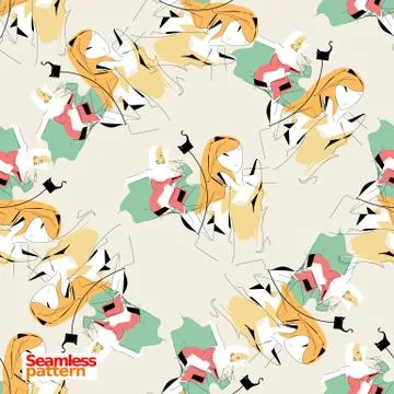 Seamless pattern Stock Illustration