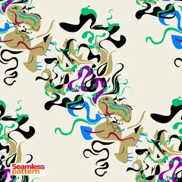 Seamless pattern Stock Illustration