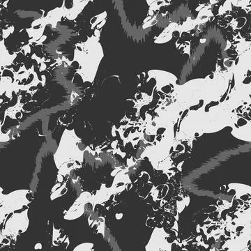 A seamless pattern illustration with a black beautiful and elegant marble theme Stock Illustration