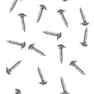 Seamless pattern illustration candlestick sketch hand drawn 스톡 일러스트