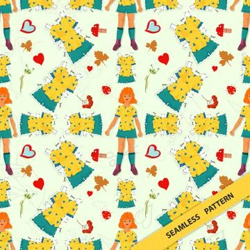 Seamless pattern illustration for decorating various designs backgrounds and Stock Illustration
