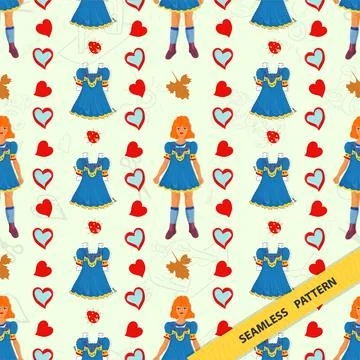 Seamless pattern illustration for decorating various designs backgrounds and Stock Illustration