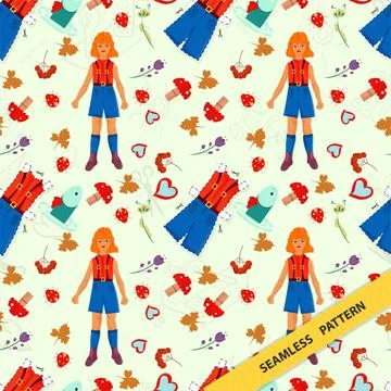 Seamless pattern illustration for decorating various designs backgrounds and Stock Illustration