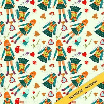 Seamless pattern illustration for decoration of various designs backgrounds a Stock Illustration
