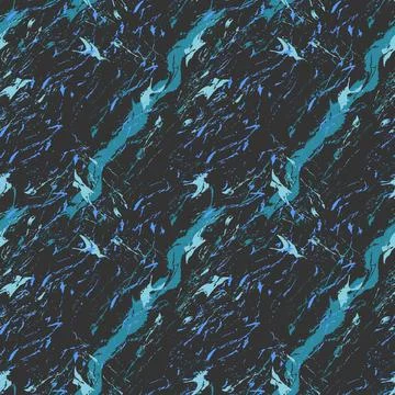 A seamless pattern illustration with an elegant dark blue marble theme. Illustrazione stock